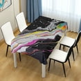 thumbnail image 4 of Yayeee Tablecloths 60" x 108" Rectangle Wrinkle Resistant Party Table Cover, Colorful White, 4 of 8