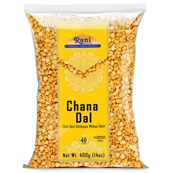 Rani Chana Dal (Split Desi Chickpeas without skin) 14oz (400g) ~ All Natural | Gluten Friendly | NON-GMO | Kosher | Vegan | Indian Origin