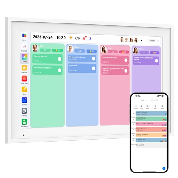 Calendario Digital Inteligente Ecofun 15.6 pulgadas 1080P Blanco