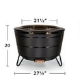 thumbnail image 6 of TIKI Reunion Smokeless Fire Pit – 27.5" Stainless Steel Wood Burning Fireplace for Yard, Patio & Camping, Large Outdoor Firepit with Weather-Resistant Cover, Ash Pan & Starter Pack, 6 of 7