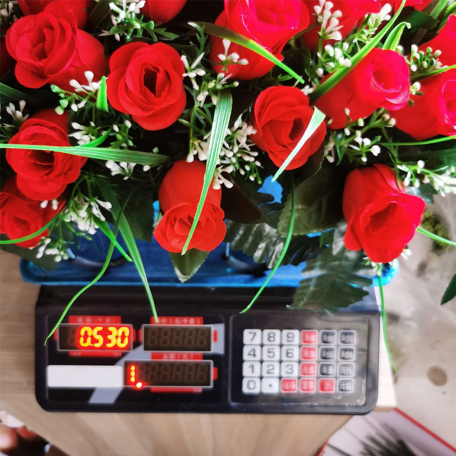 Headstone Flower Saddle Artificial Cemetery Flowers Grave Flowers For Cemetery Headstone Flower Saddle Red Rose Combination Outdoor Memorial Day Decorations Funeral Tribute Arrangement