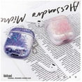 thumbnail image 4 of Bling Quicksand Case Compatible with AirPods Pro, Cute Sparkle Liquid Protective Case, Funny Creative Hard Clear Airpods 3rd Cover with Keychain (Silver Pink, AirPods Pro), 4 of 13