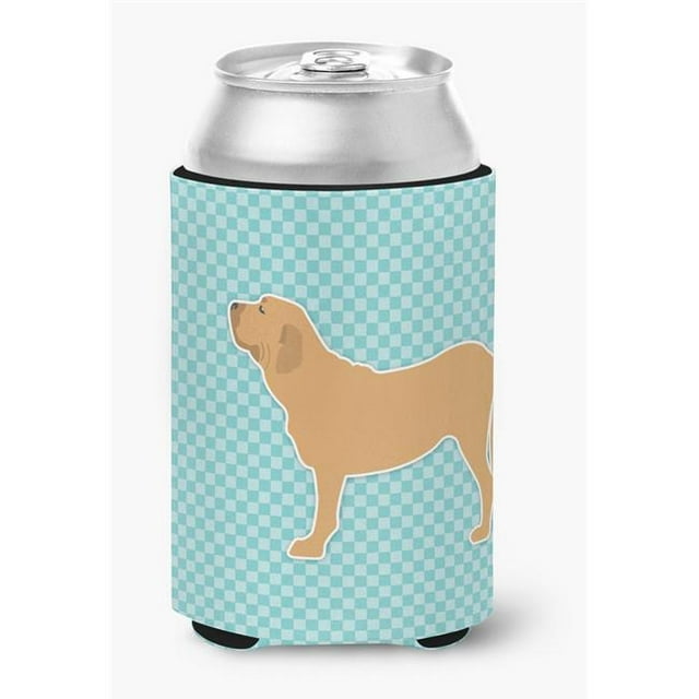 Fila Brasileiro Checkerboard Blue Can or Bottle Hugger