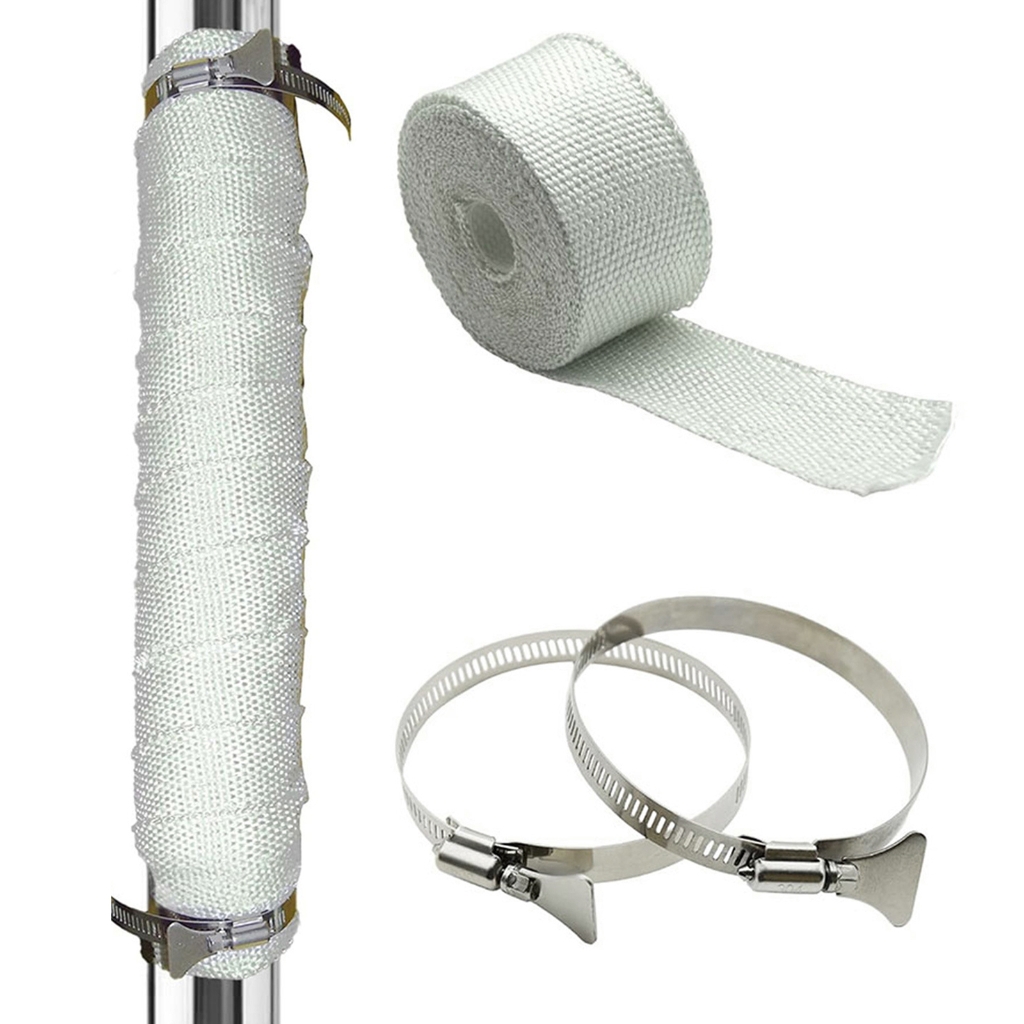 Jesscasday Reinforced Packed Tape Wide Fiberglasses Tape Heat Containment Fiberglasses Pipe