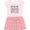Pink With Stripes, variant on Inktastic Cousins Make the Best Friends Girls Toddler Dress