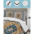 thumbnail image 4 of Boho Tribes Full Size Down Alternative Comforter, Lightweight Comforter Quilt Bedding Set with Pillow Shams Vintage Southwest Tribal Modern Art All Seasons Bed Comforter Duvet Insert 78"x90", 4 of 7