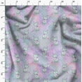 thumbnail image 3 of Soimoi Blue Rayon Fabric Teddy Bear & Dot Kids Print Fabric by Yard 56 Inch Wide, 3 of 6