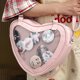 thumbnail image 2 of Guardurnaity Bolso bandolera de gran capacidad con diseño de corazón para estudiantes universitarios japoneses, con correa ajustable y múltiples Bolsas de mensajero y de hombro blanco, 2 of 6