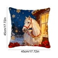 thumbnail image 4 of Christmas Throw Pillow Covers for Sofa 18x18" Christmas Pillow Covers Decorative Pillow Cases with Soft Fabric Hidden Zipper Holiday Decorations for Sofa Couch Livingroom Bed, 4 of 6