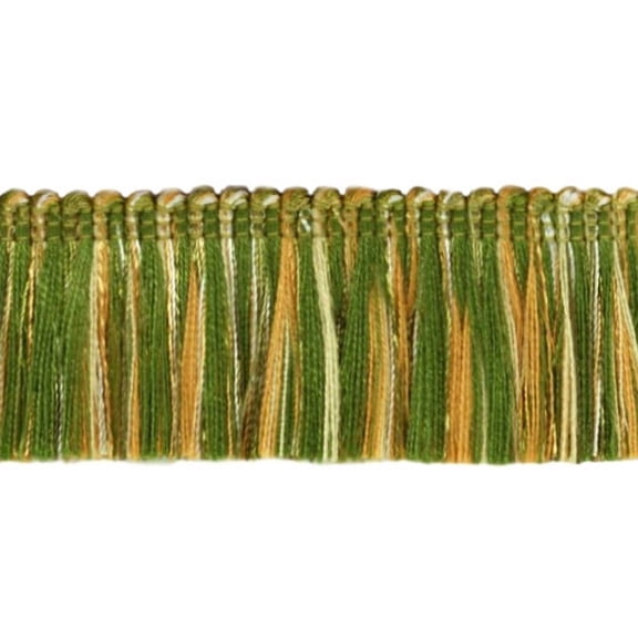 1 3/4" (4cm) Long Noblesse Collection Beautiful Brush Fringe Trim # 0175HB,, Olive Garden Green (Color# 010) Sold By The Yard (36"/3 ft/0.9m)