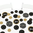 thumbnail image 7 of Big Dot of Happiness Adult 100th Birthday - Gold - Birthday Party Giant Circle Confetti - Party Decorations - Large Confetti 27 Count, 7 of 7