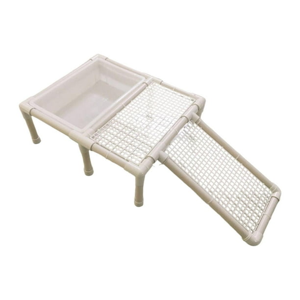 Plataforma para tomar el sol para tortugas Muelle para tanque de tortugas Decoración flotante Escalera para tanque de reptiles A