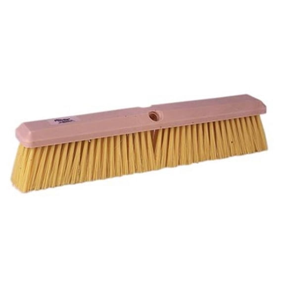 Perma-Sweep Floor Brushes, 18 in Foam Block, 3 in Trim L, Yellow Polypropylene