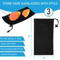 thumbnail image 3 of Set de fundas para gafas de sol Mamlyn Microfiber Soft, 3 unidades, 3 of 6
