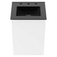 thumbnail image 5 of Modway Bryn 18" Wall-Mount Bathroom Vanity in White Black, 5 of 9