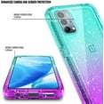thumbnail image 2 of OnePlus Nord N200 5G Phone Case with [Built-in Screen Protector], Nagebee Full-Body Shockproof Protective Bumper Cover Impact Resist Durable Case (Aqua/Purple), 2 of 5
