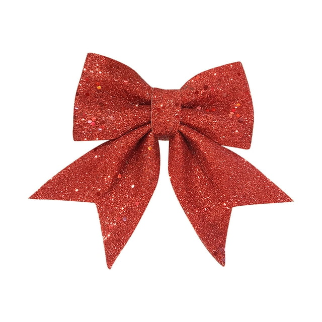 TIMIFIS Christmas Tree Bow Topper Christmas Decorations Christmas Decorations Handmade Christmas Bow Christmas Tree Gift Box Decoration