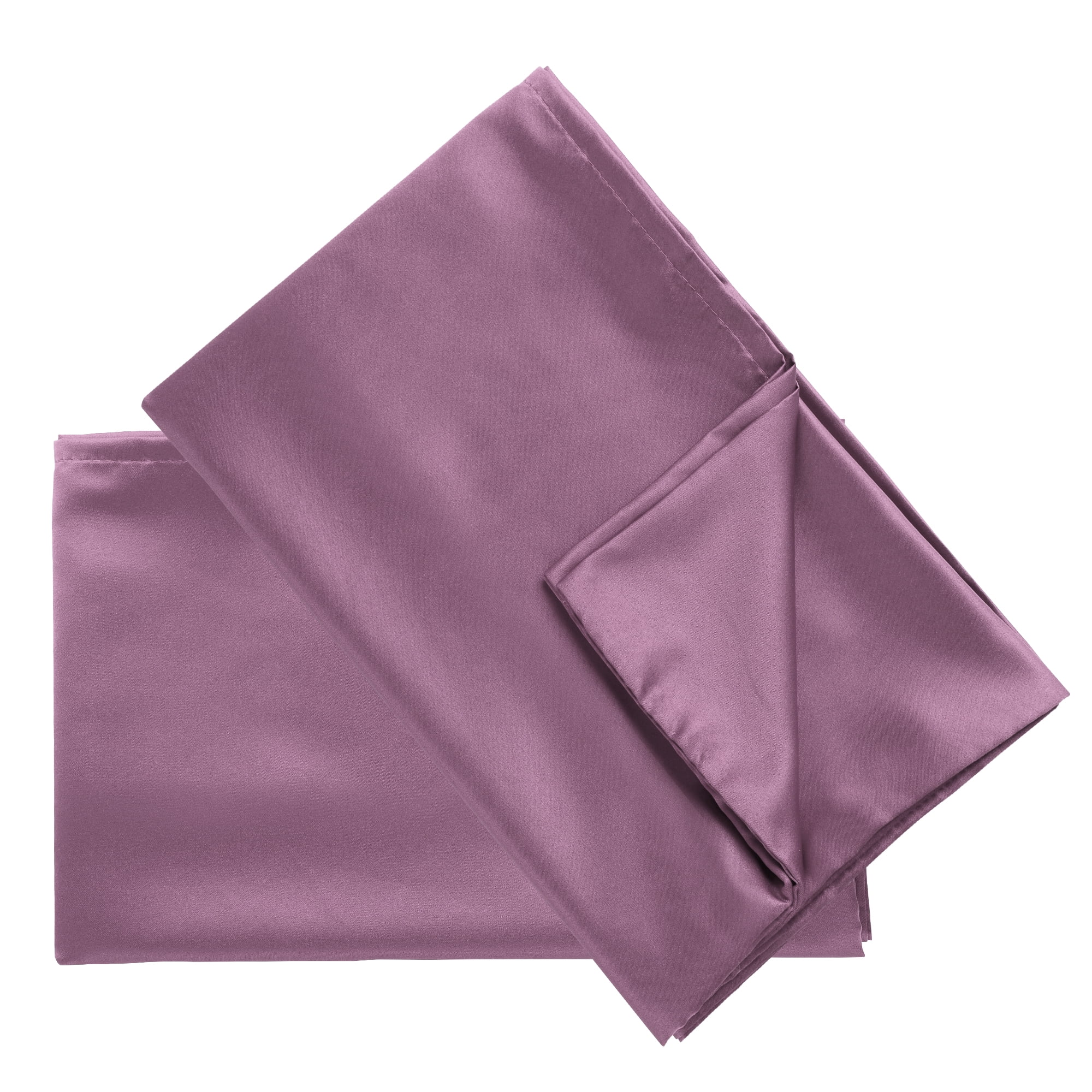 Unique Bargains 4 Pack Satin Pillowcases for Hair and Skin, Mauve Standard