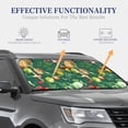 thumbnail image 4 of Haiem Vegan Car Windshield Sun Shade (2 Pieces) Foldable Windshield Sun Shade Car Accessories for Truck SUV Pickup-Small, 4 of 7