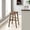 Brown, variant on Modway Saoirse 29.5" Woven Leather & Wood Bar Stool in Black/Walnut (Set of 2)