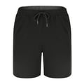 thumbnail image 5 of yillto Mens Summer Shorts 7 Inch Elastic Waist Drawstring Loose Breathable Causal Shorts with Pockets, 5 of 7