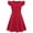 Black, variant on Girls Ruffle Shoulder Twirl Dress, Soft A‑Line Casual Dress for Toddler Little Girls 4T, Pink