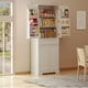 thumbnail image 4 of Mueble de despensa de cocina, armario de 71 pulgadas de alto con 4 puertas y 2 cajones, práctico mueble de despensa de cocina con estantes ajustables, 4 of 8