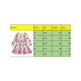 thumbnail image 5 of Kid Girls Christmas Gingerbread House Ruffle Dress Long Sleeve Round Neck Layered Xmas Dress, 5 of 9