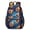 Basketball And Fire, variant on Basketball and Lightning Red Pattern 17" School Backpacks for Teens,Waterproof Oxford Fabric,S-Shape Padded Straps for School,Travel,Hiking,Camping