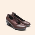 thumbnail image 3 of Zapatos DREAM PAIRS DWUMPU2547 Marrón Tacones Bajos Gruesos 5 cm, 3 of 8