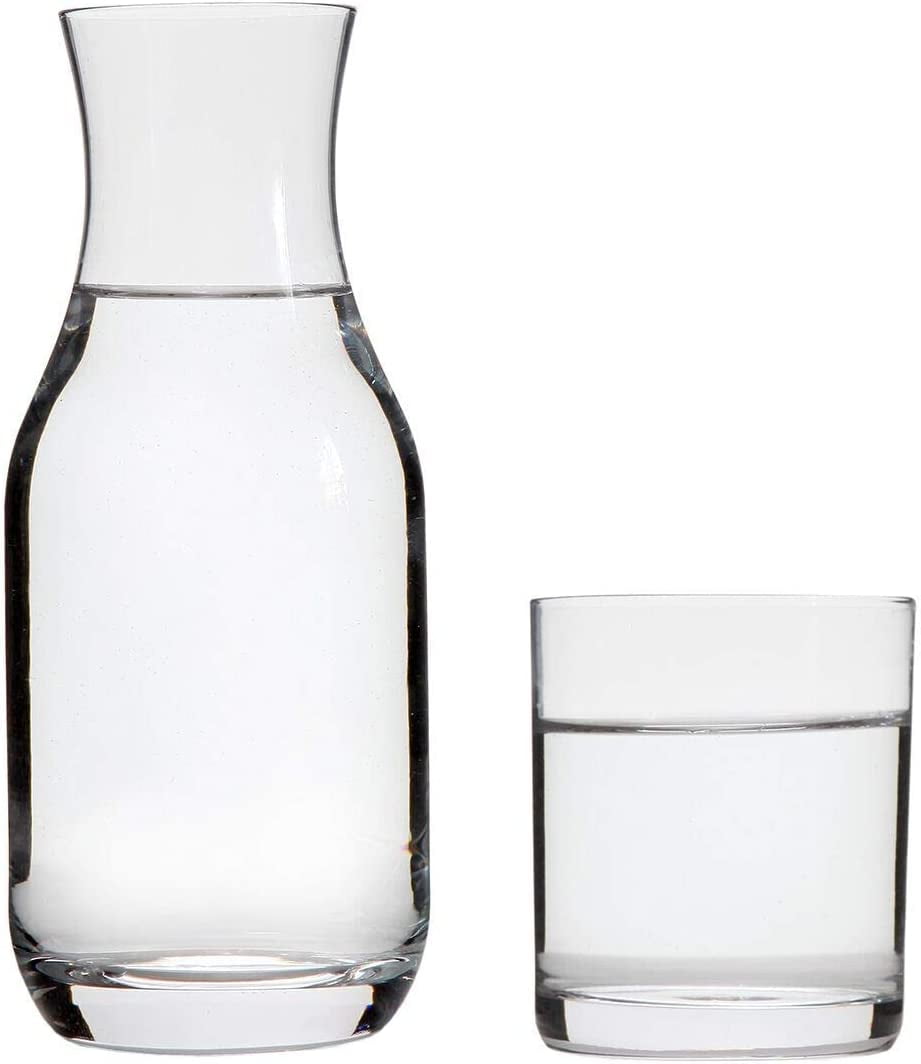 NEW Dublin Crystal Bedside Night Carafe With Tumbler Glass FREE SHIPPING 