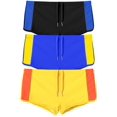 thumbnail image 2 of TANBOM Men's Polyamide Boxer Swim Trunks Adjustable Drawstring Breathable Lightweight Black Blue Yellow 2XL, 2 of 6