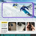 thumbnail image 4 of Case for Samsung Galaxy S22, Slim Thin Soft TPU Bumper & Hard PC Transparent Back Shockproof Scratch Resistant Protective Phone Case for Samsung Galaxy S22 (Purple), 4 of 15