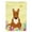 Red, variant on Easter Eggs Bull Terrier Red Flag Canvas House Size
