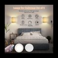 thumbnail image 3 of Apliques de Pared Recargables 13 Colores Cambiables Luces de Pared Regulables con Control Remoto LáMpara de Pared para Dormitorio Sala de Estar, 3 of 5