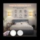 thumbnail image 3 of Apliques de Pared Recargables 13 Colores Cambiables Luces de Pared Regulables con Control Remoto LáMpara de Pared para Dormitorio Sala de Estar, 3 of 5