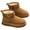 Z14-Yellow, variant on shqvo Ankle Boots for Girls Ruffle Side Zip On Casual Short Booties Lug Sole Low Heel Short Dress Boot Shoes Little Girl's Boots Waterproof