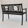 thumbnail image 4 of Carolina Classics Gramercy Outdoor Metal Bench in Black, 4 of 6