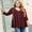 5-WineRed, variant on Womens Plus Size Long Sleeve Tops Tunic Tops Casual Floral Henley Shirts Flower45 4X