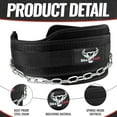 BEAST RAGE Dip Belt Weight lifting belt with Heavy Duty 36 Inch
