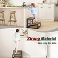 thumbnail image 7 of 2-Tier Heavy-Duty Metal Step Stool, Folding A-Frame Ladder with Wide Base for Adults, Non-Slip Indoor Outdoor Use in Kitchen Bathroom Bedroom, Portable Foot Stool for Seniors, 7 of 7