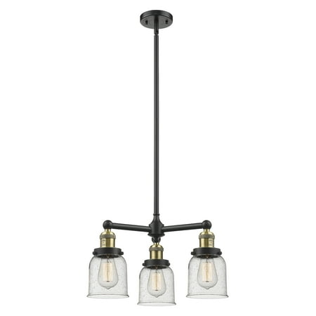 

Innovations Lighting 207 Small Bell Small Bell 3 Light 19 Wide Chandelier - Black