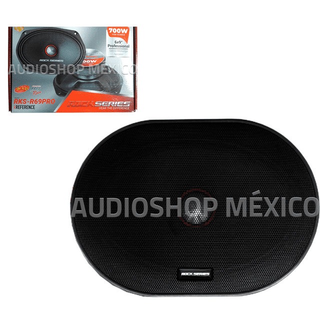 Medio Rango Profesional Rock Series RKS-R69PRO 700 Watts 6Ã9â³ 4 Ohms 350 Watts RMS (Venta individual Rock Series RKSR69PRO