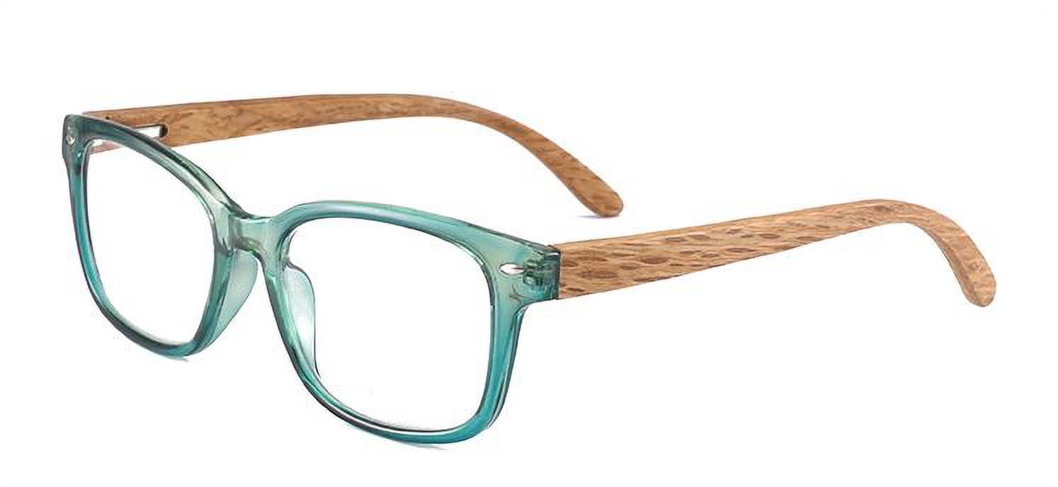 EYEGEMS  Blue Light Blocking Computer+1.50  Reading Glasses Eco Friendly Sustainable   DuMu Wood  Black 6211