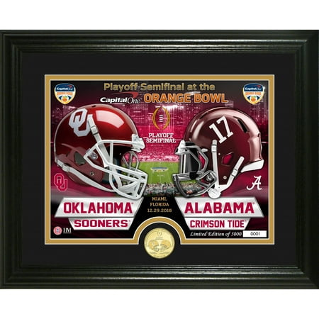 - Alabama Crimson Tide vs. Oklahoma Sooners Highland Mint College Football Playoff 2018 Orange Bowl Dueling Bronze Coin Photomint - No Size