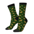 thumbnail image 2 of Uemuo Hohey Bee Pattern Women's Crew Socks, Soft Durable Breathable Moisture-Wicking with Odor Control Cotton socks, 2 of 9