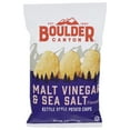thumbnail image 2 of Pack of 12, Boulder Canyon Malt Vinegar & Sea Salt Kettle Chips, 5 oz, 2 of 5