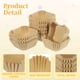 thumbnail image 3 of Uxcell 100pcs forros de cupcake cuadrados de papel para hornear tazas desechables color papel kraft, 3 of 7