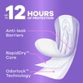 thumbnail image 4 of Always Discreet Adult Incontinence Pads for Women, Light Absorbency, Regular Length, Postpartum Pads, 30 Count, 4 of 16