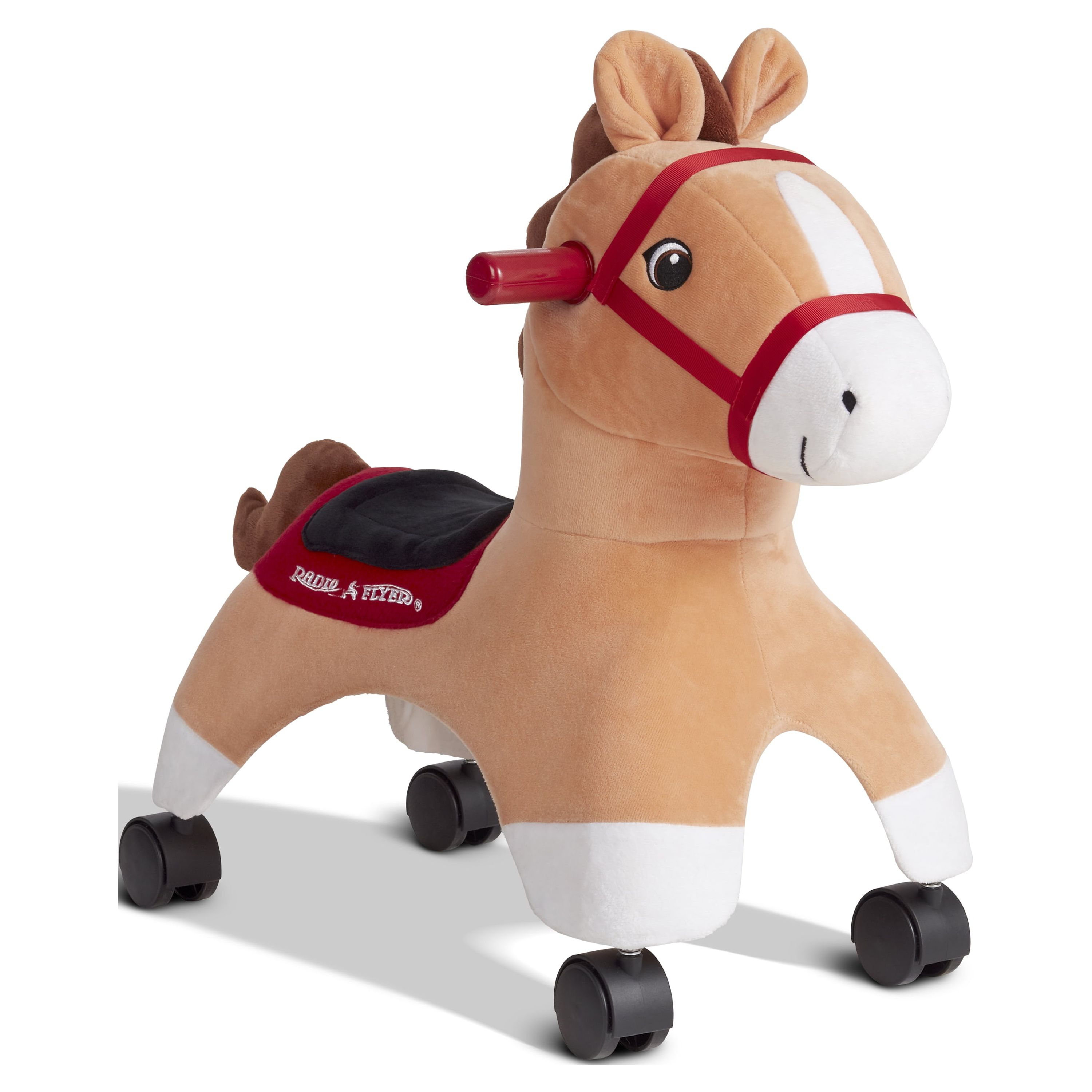 Radio Flyer Boots Rolling Pony Plush Caster Ride-On Horse photo 3